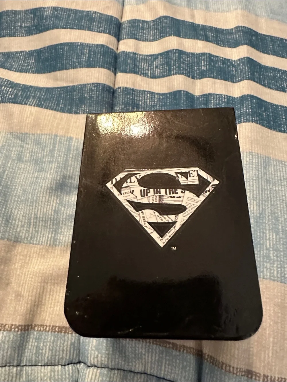 DC Comics Black and Gray Men's Superman Logo Watch